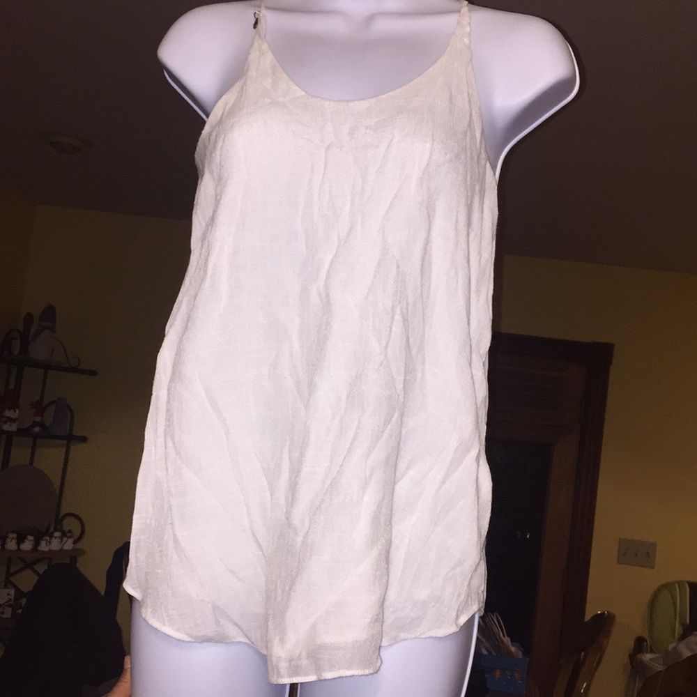 Lace back tank
